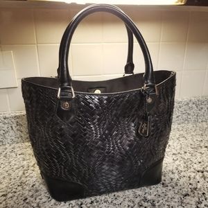 Cole Haan NWT Serena Small Tote in Black Weave